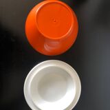 White and orange ice cube tray 1970s