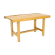 Minimalist pine bench, suede, 1970