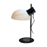 70's table lamp in glass and metal produced by Zonca