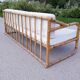 Sofa bench 3-seater vintage rattan