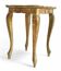 Table d'appoint rococo revival dorée, turquoise clair, Italie, design des années 1950.