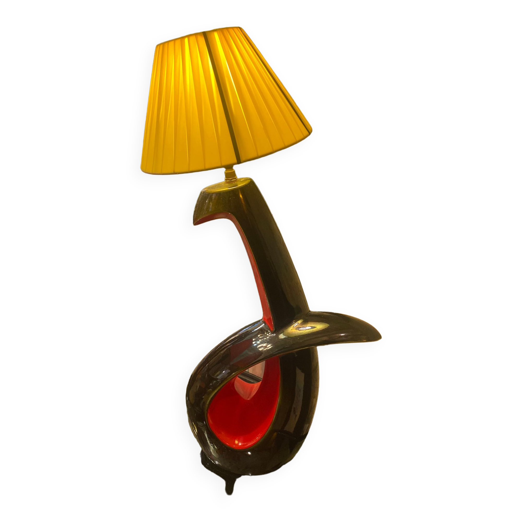 Two-tone ceramic lamp