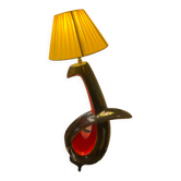 Lampe en céramique bicolore