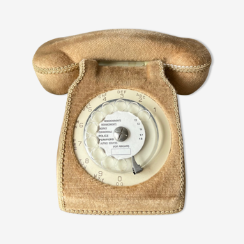 Téléphone vintage 1976 avec housse