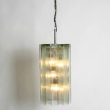 XXL glass pendant lamp by Doria | Mid Century Modern  | Brutalist Desogn