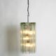 XXL glass pendant lamp by Doria | Mid Century Modern  | Brutalist Desogn