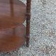 Vintage oak pedestal table with 3 shelves from the 60s