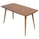 Antique mid-century coffee table, vintage, hand-painted beech wood, Germany, 1960s.