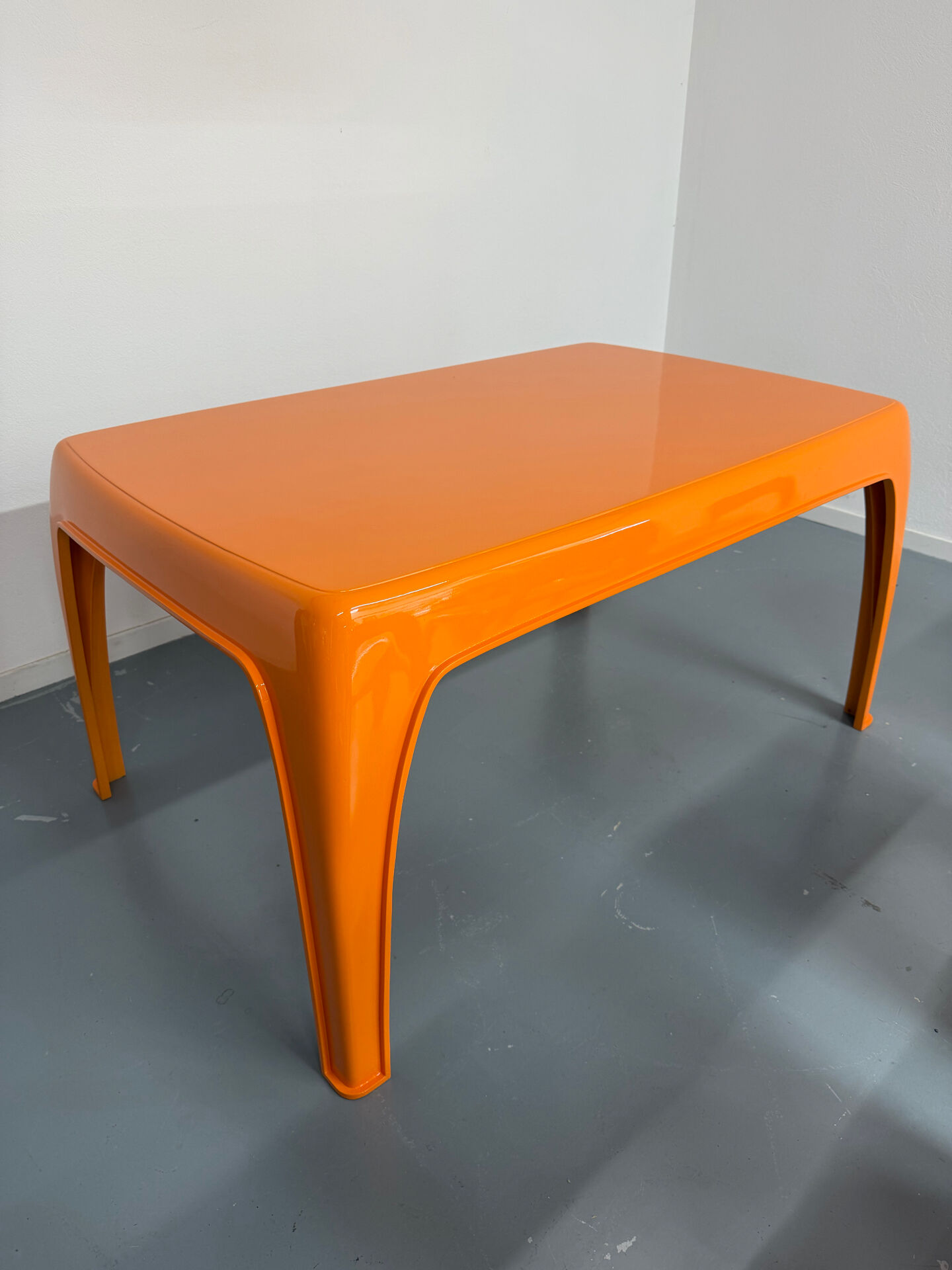 Table and 4 dining chairs designed by Preben Fabricius, Interplast, 1970s.