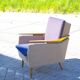 Vintage italian armchair bomrang armrest