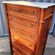 Louis XVI marble top chest of drawers