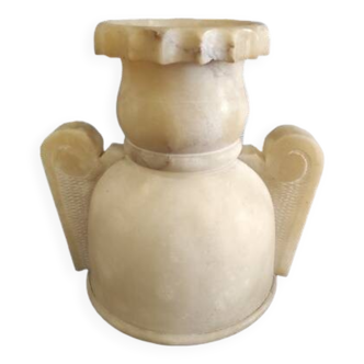 Pied de lampe ou de colonne en albâtre