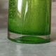 Green bubble glass vase