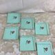 6 Antique tea towels