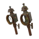 Pair of vintage wall lamps carriage lanterns, cab, electrified lanterns. Year 20 30