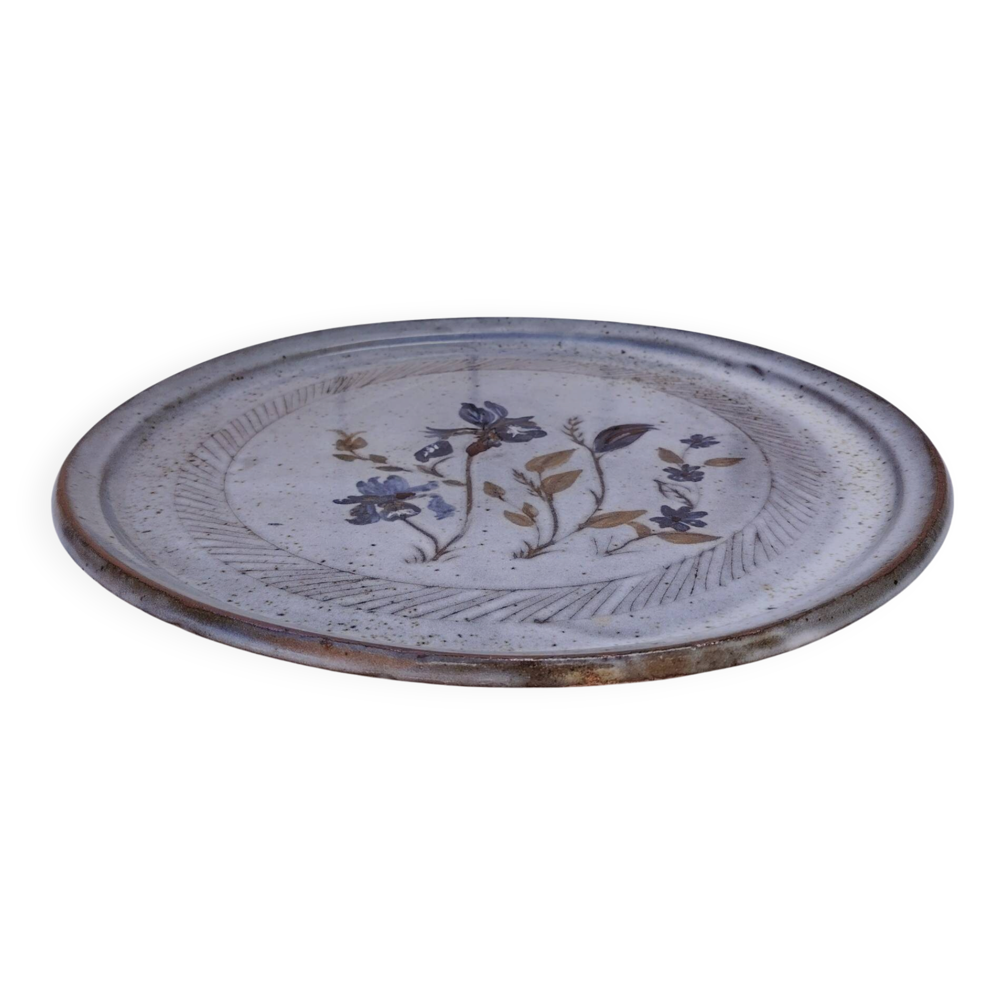 Large ceramic dish Chantal & Thierry Robert, vintage