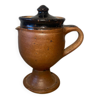 Stoneware pitcher signed Pierre Digan