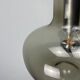 Smoked glass pendant lamp by Nettelhoff Leuchten 1970