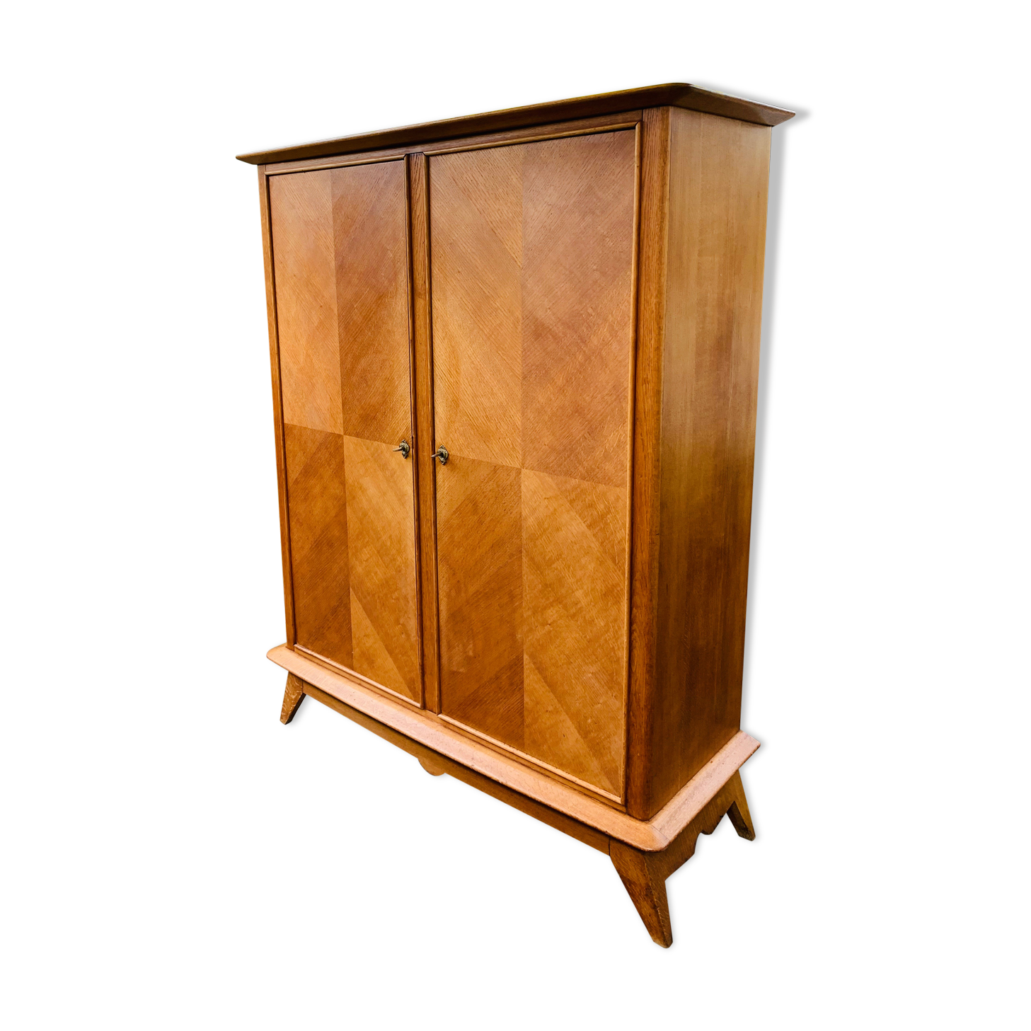 1950 compass foot cabinet