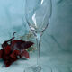 6 crystal champagne flutes from Saint-Louis and their box.