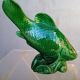 Saint Clement fish in green vintage ceramic