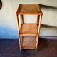 Bamboo and woven Wicker shelf