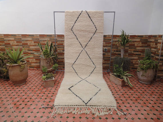 Beni ourain carpet 300 x 98 cm