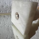 1970s alabaster column lamp