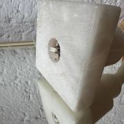 1970s alabaster column lamp
