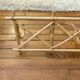 Vintage rattan wall coat rack