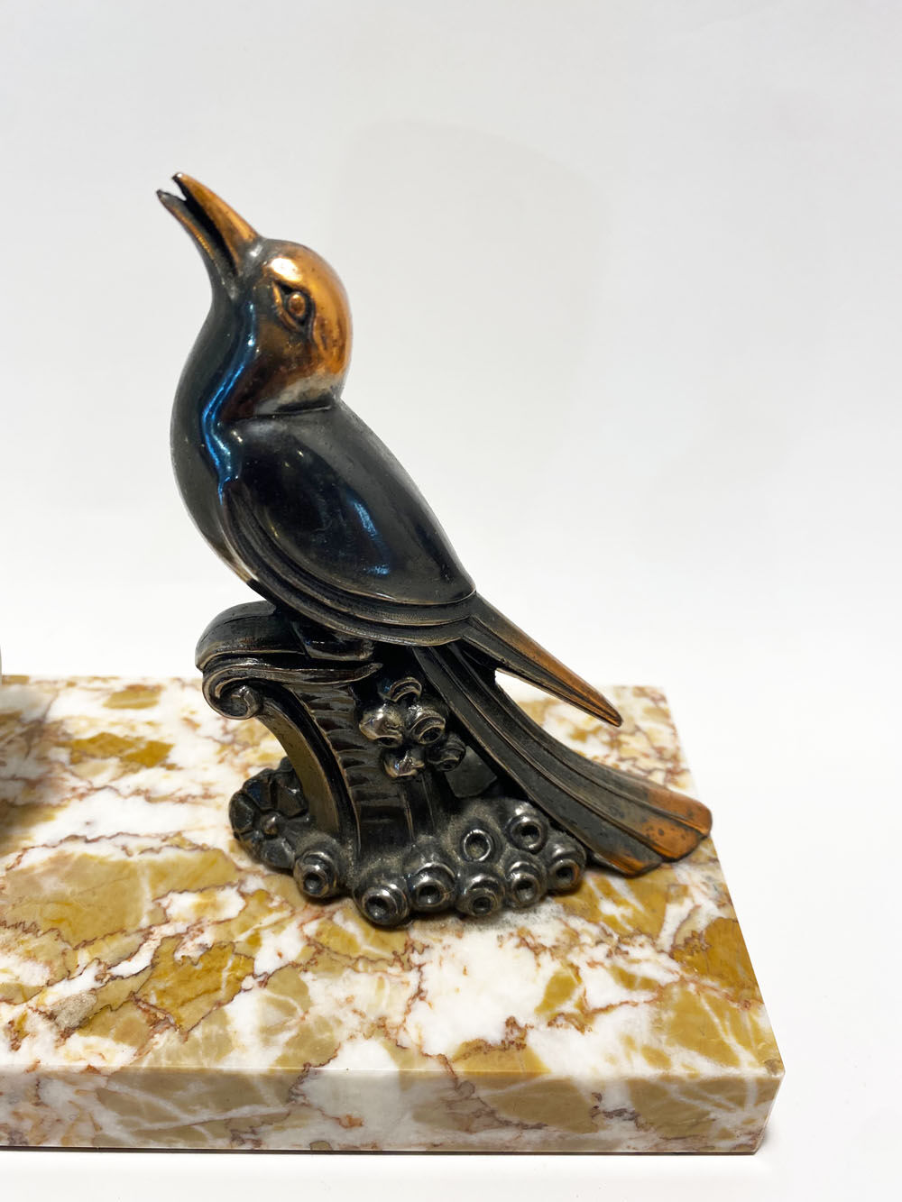 Table lamp, marble, glass an brass