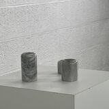 Pair of marble candlesticks