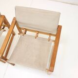 Set of Two Scandinavian Safari Armchairs by Karin Mobring, 1980s