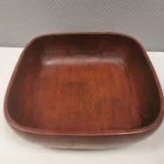 A large, beautiful teak bowl, Danish and probably from the 1980s.