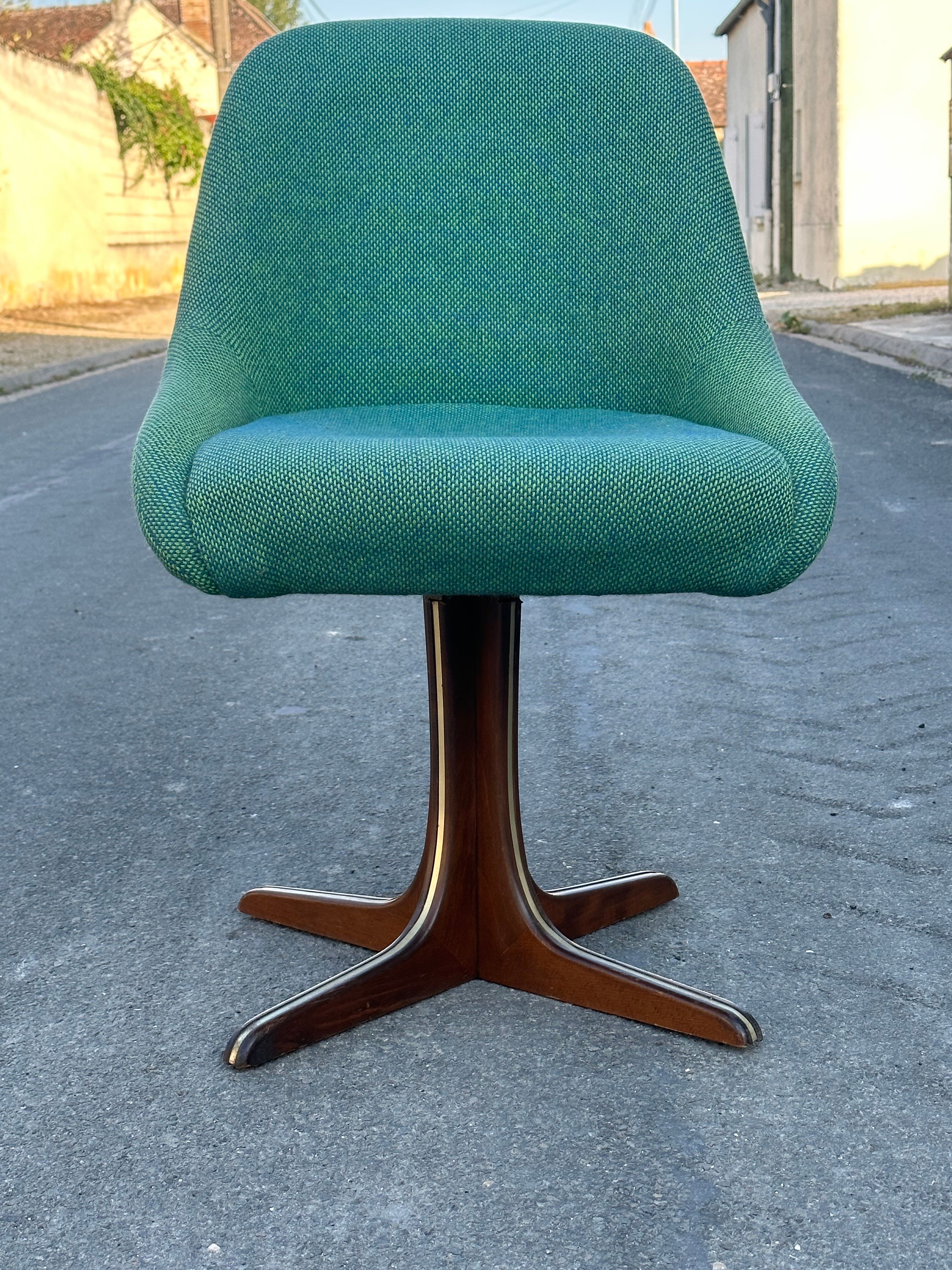 60s vintage design swivel office chair