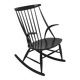 Beech rocking chair, Illum Wikkelsø, N. Eilersen, Denmark, 1960