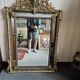 Trumeau mirror - marble, gilded, oak