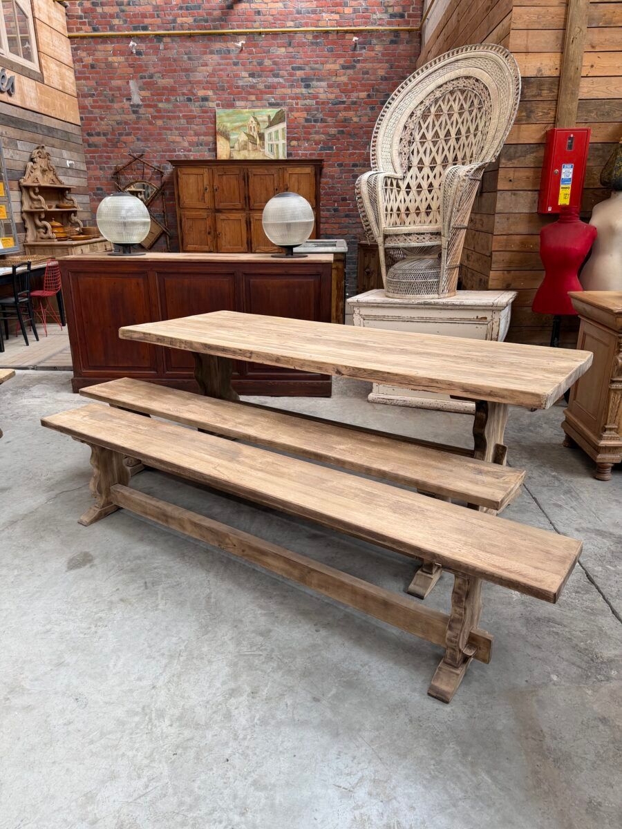 Monastery table and its 2 benches