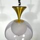 Vintage brass Stilux Milano chandelier, Italy 1960s