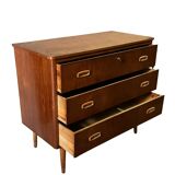 Scandinavian teak chest of drawers, 1960.