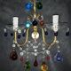 Set wall lamps of murano decor fruit cluster