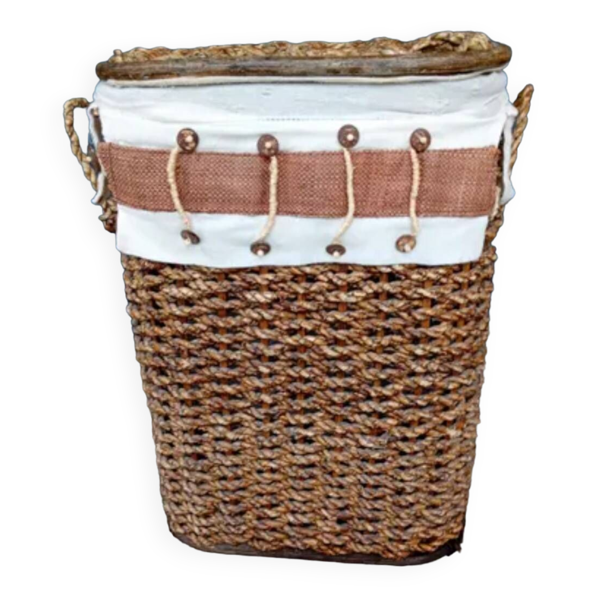 Rattan bread bin
