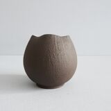 Vase en céramique jaune brun, Andreas Kastl Studio