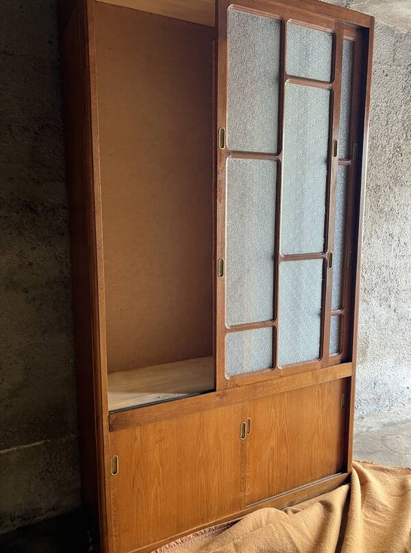 Meuble - Armoire/ bibliothèque d’apothicaire (grande taille)