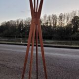 Designer wooden coat rack