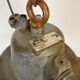 Grey cast iron industrial cage pendant light, 1970s