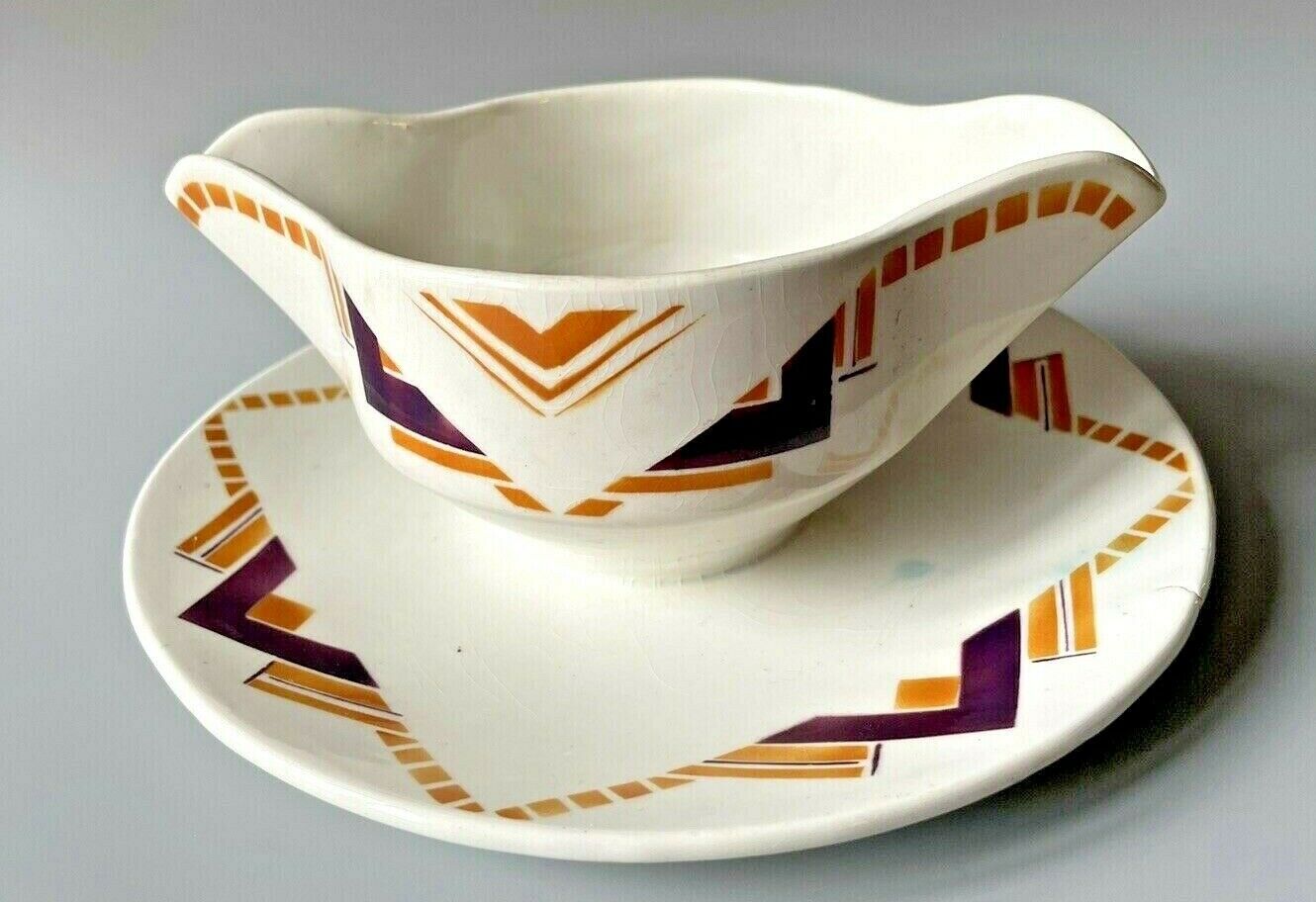 Saucière Art Deco model ́LITTORAL' Orchies Moulin Des Loups & Hamage