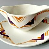 Saucière Art Deco model ́LITTORAL' Orchies Moulin Des Loups & Hamage