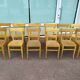 Lot de 12 chaises de bistrot bar bois vintage luterma