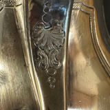 Pot à lait ancien en métal argenté – Style Rococo, décor ciselé, début